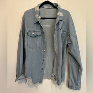 Distressed Denim Shirt